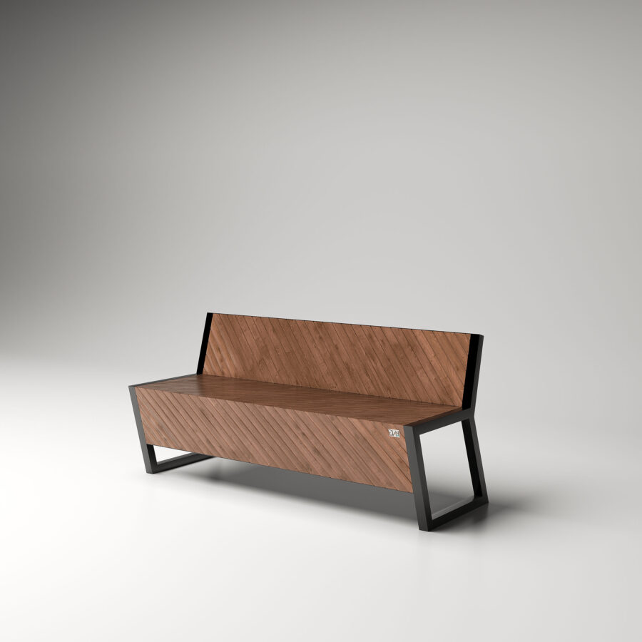 Condotti Bench Studio Render - kng streets product