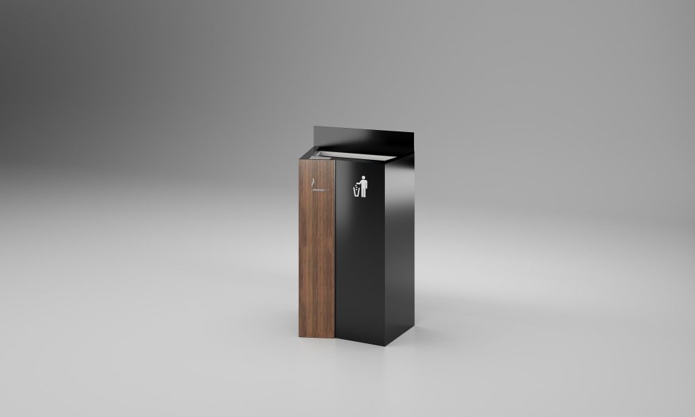 outdoor waste bins