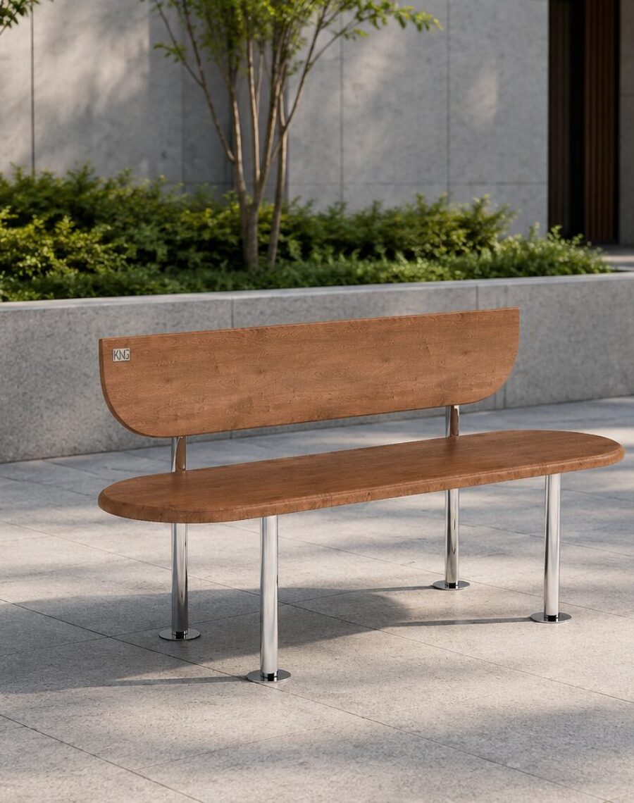 Trevi Bench Render - KNG Streets Product